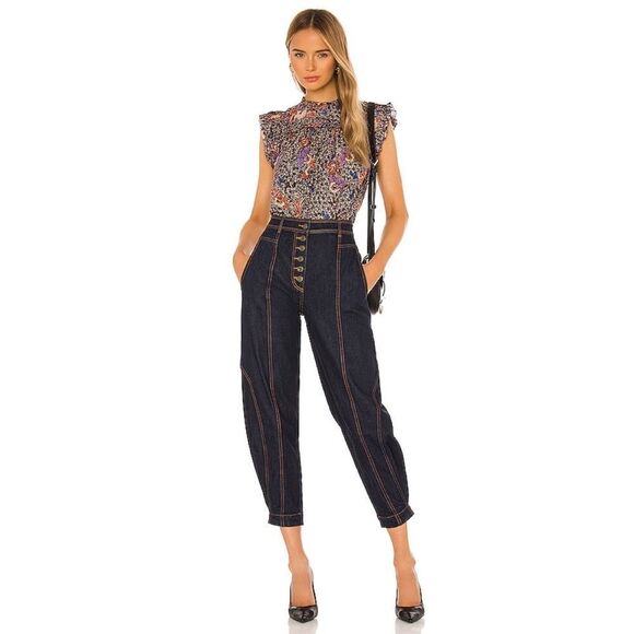 Ulla Johnson Keaton Jeans - Raw Denim Size 0 - Picture 3 of 12